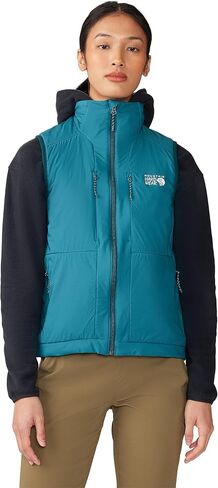 سترة دافئة للنساء من Mountain Hardwear KOR Airshell، أسود، L in Kuwait