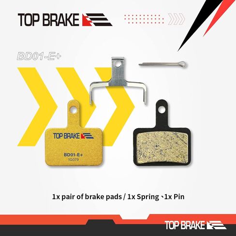 Top Brake Disc Mountain Bike Brake Pads for Shimano Deore M515 M525 TRP Hylex TEKTRO Orion | MTB, Downhill, Trail bikes| Ceramic Compound, Silent option,Performance version, Red (PIN Included) in Kuwait