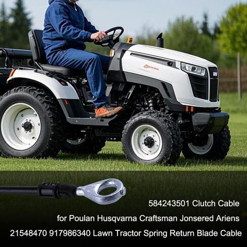 Diskary 584243501 Clutch Cable لـ Poulan Husqvarna Craftsman Jonsered Ariens 21548470 917986340 CARN TRACTION REPPRINC in Kuwait