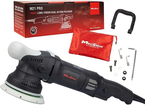 Maxshine 21mm رمي ، 6 "لوحة M21 Pro Dual Action Polisher - 6 سرعات ، 5/16" -24 مؤشر ترابط - أداة تفصيل تلقائي للتصوير ، حماية الطلاء ، إصلاح دوامة وخدش ، تألق لامع ، ترميم in Saudi Arabia
