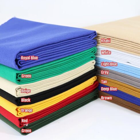 Cotton Canvas Fabric 60x40 Inches, Thick Canvas Fabric, 10oz, Suitable for Painting, Sewing, Bag,Crafts, Embroidery, Handmade Home Decor (Black) in Kuwait