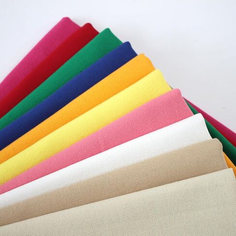 Cotton Canvas Fabric 60x40 Inches, Thick Canvas Fabric, 10oz, Suitable for Painting, Sewing, Bag,Crafts, Embroidery, Handmade Home Decor (Black) in Kuwait