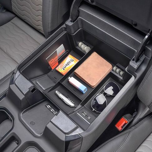 TACORBO Center Console Full Organizer Tray Compatible with Refreshed 2022-2023 2024 2025 Silverado/Sierra 1500,2024 2025 Chevy Silverado/GMC Sierra 2500HD 3500HD,Front Bucket Seats Only in Saudi Arabia
