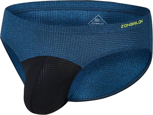 ZONBAILON Men's Striped Underwear Soft Breathable with Tiny Holes Sweat Absorbing Bulge Contour and Ball Pouch Male Briefs in Kuwait
