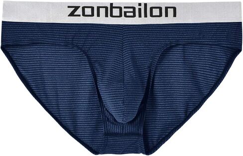 ZONBAILON Men's Striped Underwear Soft Breathable with Tiny Holes Sweat Absorbing Bulge Contour and Ball Pouch Male Briefs in Kuwait