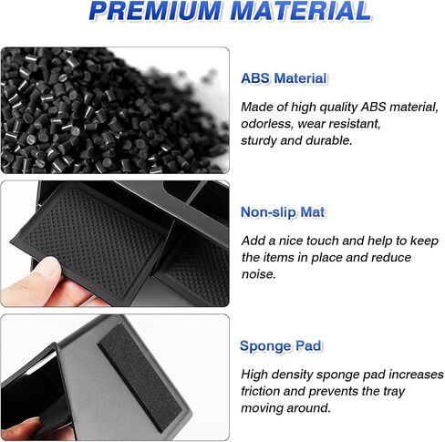 Karltys Center Console Organizer for VW Volkswagen Golf GTI R MK8 2022 2023 2024 2025 Accessories Center Console Insert Tray Secondary Storage Box with Non-Slip Silicone Mat in Saudi Arabia