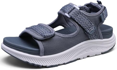 WateLves Womens Orthopedic Walking Sandals Summer Casual Outdoor Hiking Water Platform Sandals with Adjustable Strap Comfortable Plantar Fasciitis Arch Support in Saudi Arabia