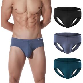 ZONBAILON Men's Sexy Jockstraps Underwear with Bulge Ball Pouch Breathable Thong Jock Strap
