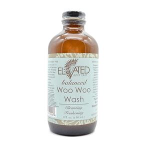 ELEVATED Woo Woo Wash - Natural Feminine Wash for Women Stay Fresh, Moisturized & Balanced | 8oz Glass | Vegan, Herbal Infused (Balanced - Citrus Sage)