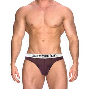Men‘s Pouch Bulge Briefs Striped Underwear Sexy No Roll Leg Wide Waistband Soft