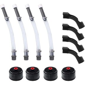 12 PCS RACING FUEL FUEL BACKER KITS ، for VP RACING FULE FILLER HOSE ، FUELS RACING FUELS CAP ، 5 GALLON RECK HOSE مع خرطوم قبعة الإباري