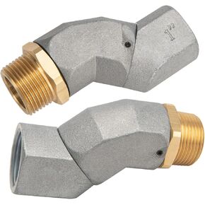 1" Fuel Hose Swivel, Fuel Transfer Hose Swivel 360 Rotating Connector for Fuel Nozzle Multi-Plane Fuel Plane Swivel - Fuel Transfer Tank Swivel (1" NPT, 2PCS)