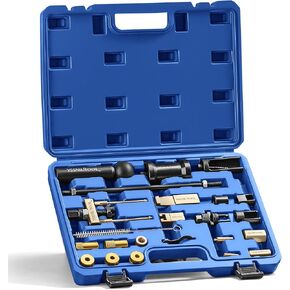 Fuel Injector Removal Puller Kit Injector Seal Install Tool Compatible with VW TDi 4 Cyl 8V 16V Diesel, Replacement for VW Audi1.2 1.4 1.6 1.8 2.0 2.7 3.0 3.2 3.6 V6 4.2 V8 FSI TSI TFSI Petrol