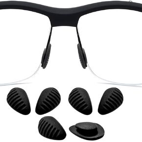 Nose Pads For Nike Nike Glasses Sunglasses Silicone Nosepad - black 3 Pairs