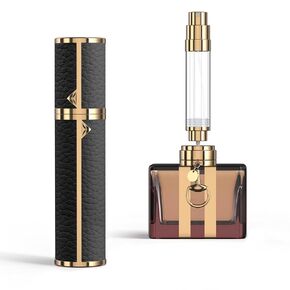 3zorqinron Portable Mini Refillable Atomizer, Cowhide Material, Travel Perfume Bottle Refillable-Your Travel and Business Necessities, 5ml