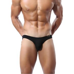 TAPUU Mens Low Rise Bikini Briefs Underwear with Pouch