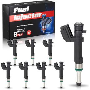 ENA 18 Holes Fuel Injectors Set of 8 Compatible with Nissan Note Versa Note 2014 2015 2016, Versa 2012 2013 2014 2015 2016 2017 2018 2019, L4 1.6L, Replacement for FJ1192 166001KT0A 842-12379 67799