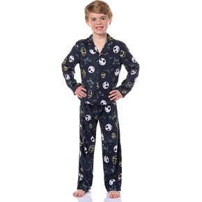 The Nightmare Before Christmas Boys Pajamas - 2 Piece Oogie Boogie & Jack Skellington Pajamas - Kids Pajamas Sets - 4 to 10
