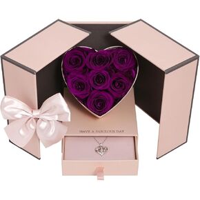 Qioihkp Mother's Day Rose Gifts for Women, Wife, Her, Daughter and Son as Mom's Birthday, Mother's Day, Valentine's Day and Thanksgiving Gifts - Red