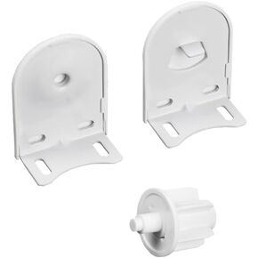 38/40mm Roller Blind Repair Kit, Mount Window Shade Brackets, Curtain Roller Blind Accessories for Electric Blinds with 1 1/2" Tube, 1 Pair, White