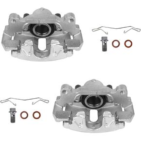 Autoround 19B2974 19B2975 Front Brake Caliper with Bracket fit for Audi & Volkswagen Models - Jetta 2005-2018/ A3 2010-2013/ Beetle 2012-2019/ Golf 2010-2014/ A1/ Bora, Both Driver Passenger Side