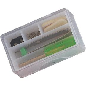 Edward Tools Eyeglass Repair Kit with Screws – 11 Piece Mini Travel Kit with Case – Includes Screwdriver, Tweezer, Nose Pads, Rubber O-Rings, and Screws, Storage Case
