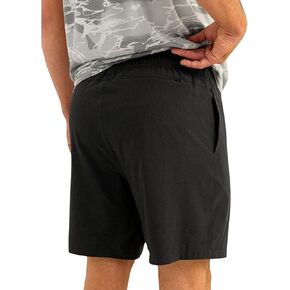 HUK Mens Leeward Short, 7" Inseam, Quick Dry Moisture Transport Breathable Shorts with Sun Protection