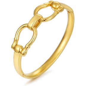 Gold Chunky Bangle Bracelets for Women Simple Twisted Textured Cuff Bangle Wide Square Bangle Bracelet Minimalist Bracelet in Kuwait