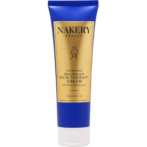 Nakery SkinRecovery Ultra Strength Massage Cream - Muscle Relaxer Cream & Magnesium Cream for Leg Cramps with Menthol - Fast Absorbing Feet Cream - Non-Sticky Leg Cramp Cream for Soothing Comfort