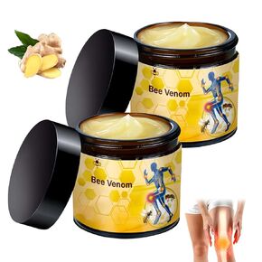 2PCS Botulinum Toxin & Bee Venom, Bee Venom Bone Cream, Bee Venom Joint Gel, Professional Bee Venom Joint & Bone Cream, Bee Venom cream, Suitable for Back, Knee, Hands, Neck, Feet