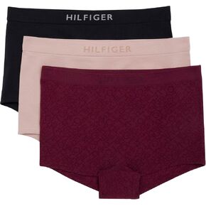 Tommy Hilfiger Women's Seamless Matte & Shine Boyshort Underwear 3-Pack