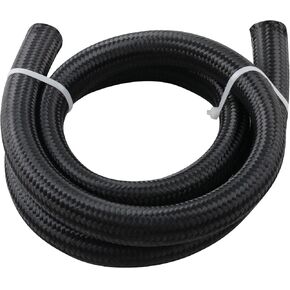 maXpeedingrods 16AN Hose Fuel Line, 16AN Transmission Cooler Line Nylon Braided CPE Rubber Oil Cooling Line, 16AN-5FT Fuel Return/Supply Line