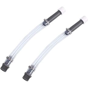 2PCS Automotive fuel hose, 5 Gallon Gas Can Hose Replacement with Filter Design, Universal Fuel Filler Jug Hose for LC2 Jugs, Scribner Fuel Jugs, Jeg Jugs (Black)