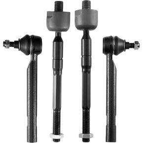 BDFHYK 4pcs Front Inner & Outer Tie Rod Ends Kit Compatible with Honda Odyssey 2005-2010 Replacement for ES800224 ES800226