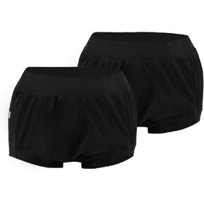 Adult Plastic Pants Diaper Cover, High Waist Rubber Incontinence Pant Washable, Reusable Plastic Underwear Waterproof Panties (Black 2 Pcs, M) in Saudi Arabia