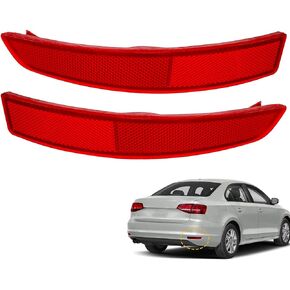 مجموعة الجانب الأيسر واليمين من 2 عاكس المصد الخلفي 5C6945105B ملاءمة لـ VW Jetta 2015-2018 استبدال # VW1184104 5C6945106B VW1185104