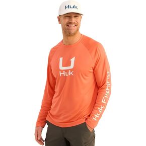 طاقم أيقونة Huk للرجال ، قميص صيد الأداء منذ فترة طويلة