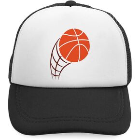 Custom Kids Trucker Hat Basketball Ball Hoops Polyester Boys Caps & Girls