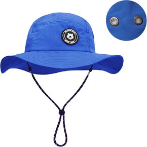 Kids Waterproof Bucket Hat UPF 50+ Quick-Drying Sun Hat Toddler Wide Brim Summer Beach Hats for Boys Girls Children 2-8 Years