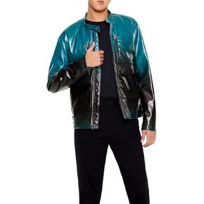 Forever 21 Men's Gradient Cargo Moto Jacket