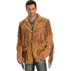 Mens Leather Buckskin Mountain Man Reenactment Suede Leather Native American Red Indian Fringes Beaded Jackets Warshirt