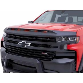 Husky Liners Aeroskin Lightshield PRO | Fits 2019-2021 Chevrolet Silverado, 2022 Silverado LTD, 2022-2024 Silverado 1500 (Excludes ZR2, LT & Custom Trail Boss) | Hood, 1-pc Black - 2820168