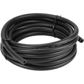 خرطوم خط الوقود Qwork ، 5/16 "id × 20 قدمًا من خرطوم حقن الوقود المطاطي NBR ، 300 بوصة مربعة ، خرطوم نقل خط الوقود لأنظمة وقود المحرك الصغيرة