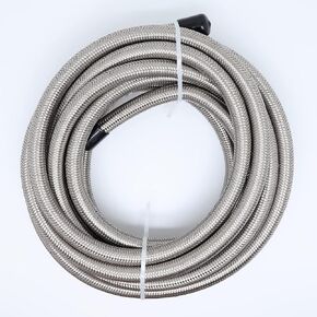 -6 AN AN6 Stainless Steel Braided Fuel Line Hose E85 8.3mm (5/16) – Price for 20FT