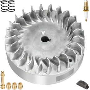 212cc Aluminum Flywheel 10krpm for Predator 212 Hemi ONLY Engine 60363 196cc 6.5 HP Coleman Mini Bike CT200U BT200X CT200U-EX Baja Warrior MB200 Part with 26lb Valve Springs Crankshaft Key