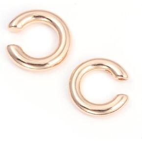 Minimalist Huggie Ear Cuffs Earrings Non Piercing - Clip on Cartilage Wrap Tubular Open Hoop Fake Earrings - Dainty Statement Earring Pair Trendy Jewelry Gift for Women Men in Kuwait