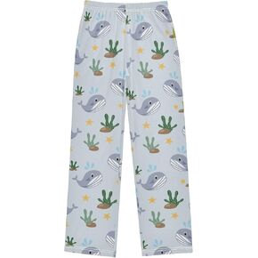 Boys Pajama Pants Soccer Balls Blue Soft Pajama Sleep Pant Long Pj Bottoms L
