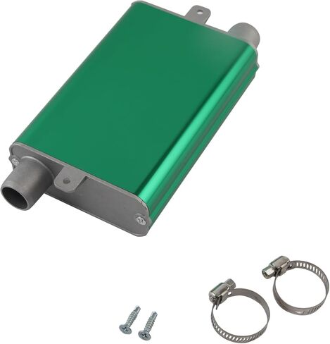 Diesel Heater Exhaust Muffler Diesel Parking Heater Silencer Generator Exhaust Muffler Silencer Kit with Clamp For D2 D4 D4S D1LC D3LC D3LC D5LC Diesel Heater (Silver) in Kuwait