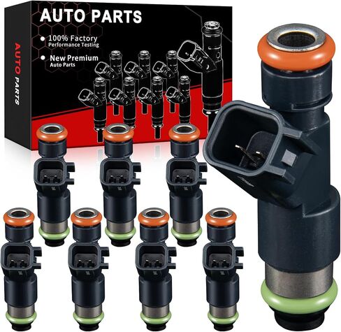 Fuel Injectors Fit for:-Chevy Silverado 1500 2007-2009 Tahoe 2007-2009 Suburban 1500 2007-2009 for:-GMC Sierra 1500 2007-2009 Yukon 2007-2009, 4.3L 4.8L 5.3L 6.0L 6.2L, OE Replacement# 12594512 in Saudi Arabia