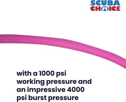 Scuba Choice 27-Inch Colored LP Low Pressure Braided Hose for 2nd Stage Regulator and Octopus in Saudi Arabia